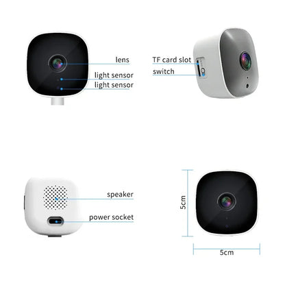 2.4/5GHz WiFi Window Camera 3MP Full Color Night Vision Indoor Security Mini Camera Replaces Outdoor Through Glass Window 2026
