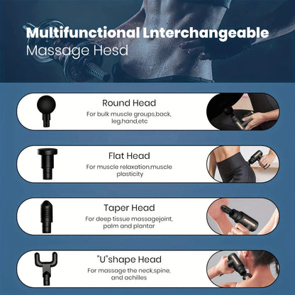Massager Body Neck Back Deep Tissue Muscle Relaxation Fitness Tool For Shoulder Fascial Massage Gun Electric Percussion Pistol