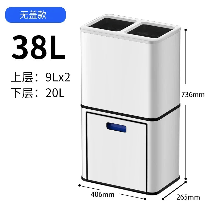 kitchen special induction smart garbage sorting trash can