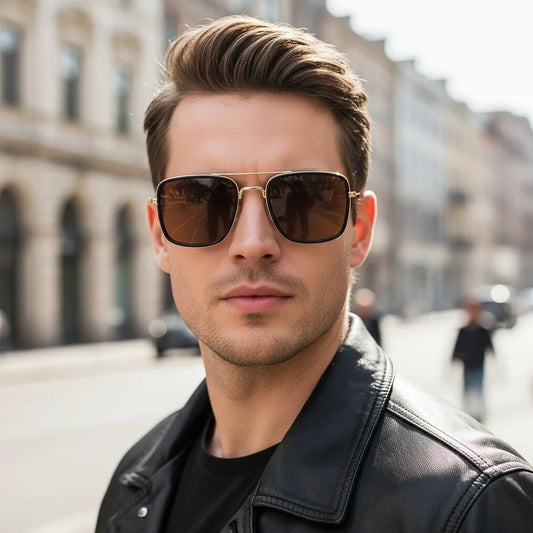 Square Sunglasses For Men And Women Unisex Versatile For Driving And Outdoor Sun Protection 9028