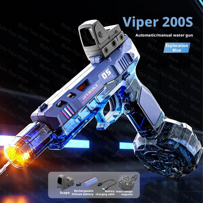 Electric Water Guns For Adults Powerful Squirt Automatic Water Suction Water Blasters Summer Outdoor Beach Toy For Boys Kid Gift