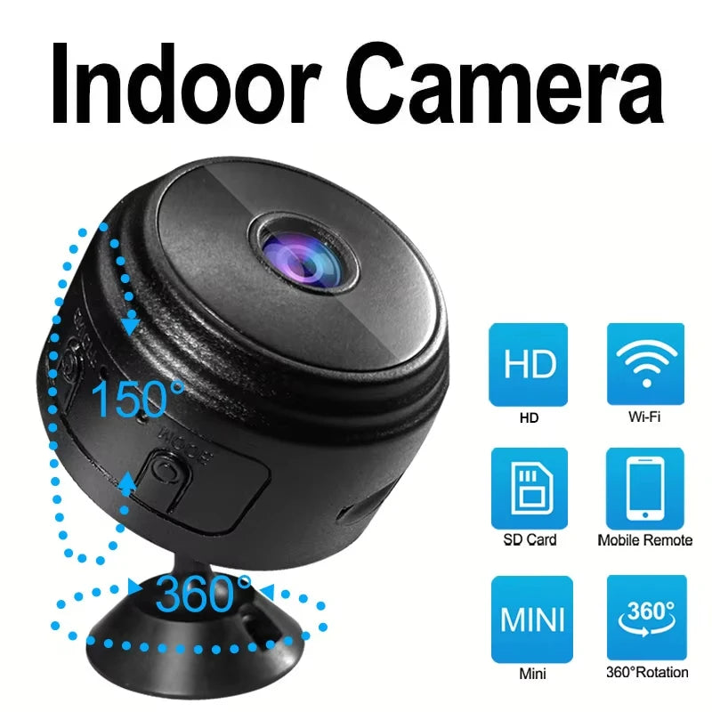 WiFi Monitoring Camera Wireless Video Recorder Security Protection HD Mini Camera Smart Home Monitoring Camera For Infants Pets