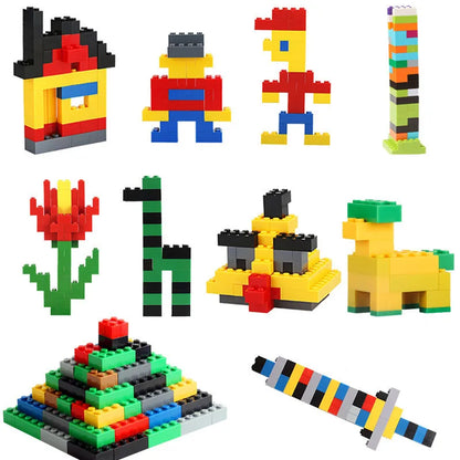 Random DIY Creative Building Blocks Bulk Set Urban Classic Building Blocks Assembled Birthday Gift Children's Educational Toys