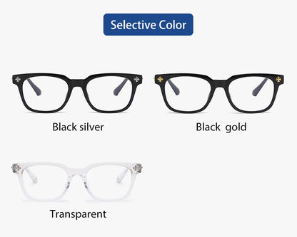 Classic 3Pcs Square Anti Blue Light Glasses For Men And Women Black & Transparent Frame Unisex Computer Wearing Women Glasses