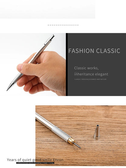 Mechanical Pencil Set 0.3 0.5 0.7 0.9 1.3 2.0mm Full Metal Art Drawing Painting Automatic Pencil with Leads Office School Supply