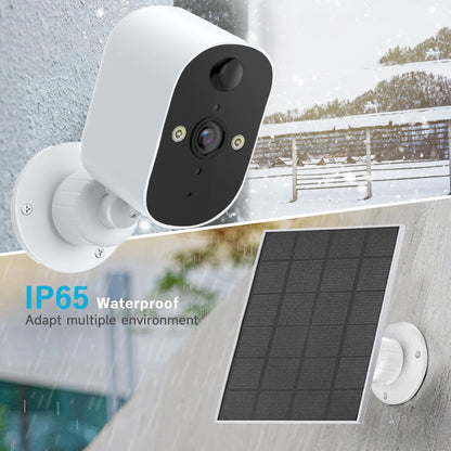 1080P WiFi Camera Solar Battery Outdoor Wireless Solar Powered Security Camera AI Motion Detection Two Way Audio Night Vision