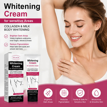 Underarm Whitening Cream Lighten Skin Brightening Improve Dullness Bleaching Private Parts Knee Thighs Armpit Whitening Cream