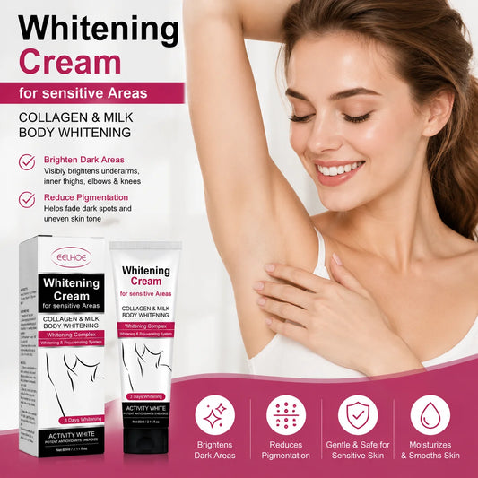 Underarm Whitening Cream Lighten Skin Brightening Improve Dullness Bleaching Private Parts Knee Thighs Armpit Whitening Cream