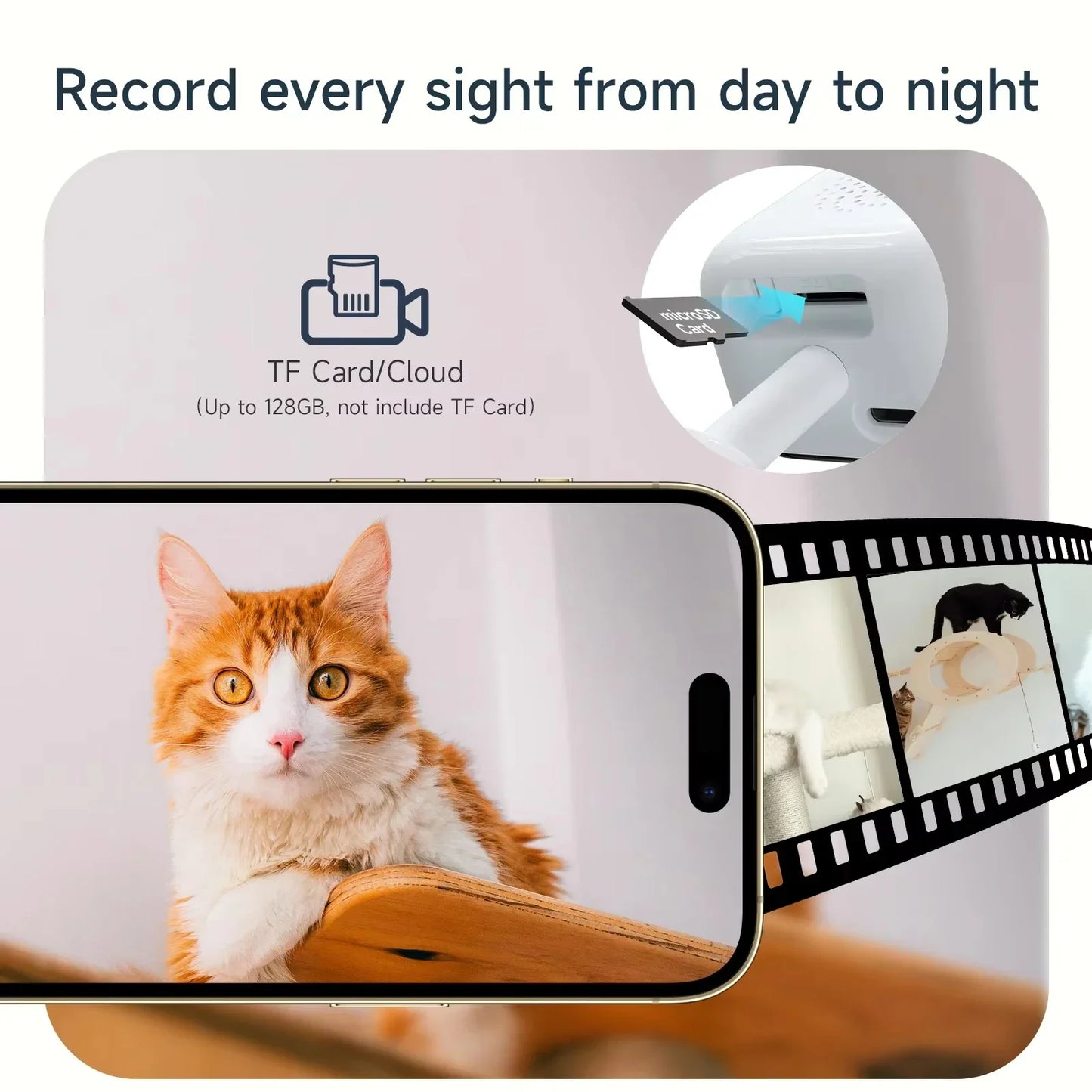 2.4/5GHz WiFi Window Camera 3MP Full Color Night Vision Indoor Security Mini Camera Replaces Outdoor Through Glass Window 2026