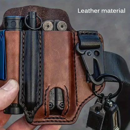 Multi-Tool Leather Waist Bag