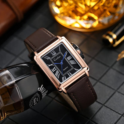 Fashion Men's Quartz Wristwatch Leather Strap Watch
