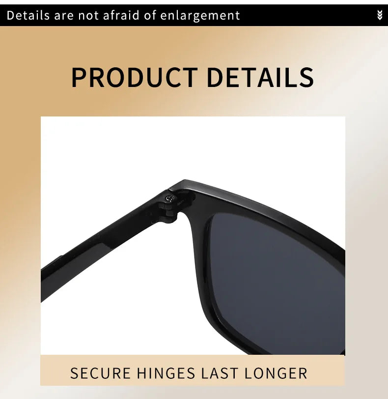 Retro Sunglasses For Men Korean Style Outdoor Square Sunglasses Driving Mercury Women Sunscreen Glasses Lens UV400