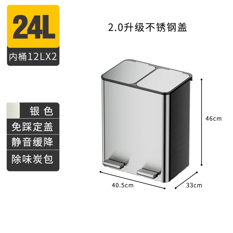 kitchen special induction smart garbage sorting trash can