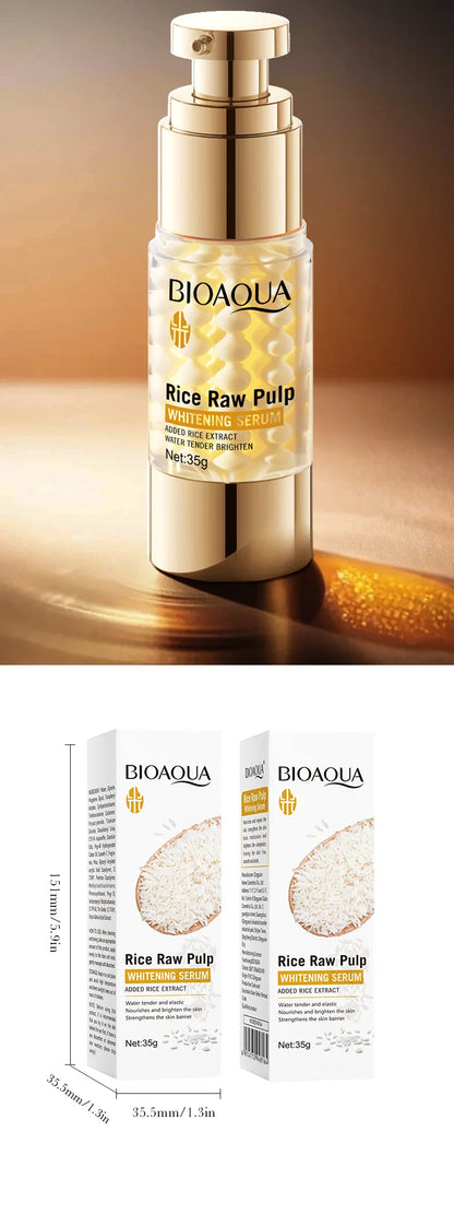 BIOAOUA Rice Paste Whitening Essence Cream Moisturizing Nourishes and Repairs The Skin, Strengthens The Skin Base