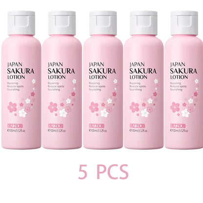 LAIKOU Sakura Face Lotion Moisturizing Essence  Shrink Pores Repairing  Improve Skin Elasticity  100ML
