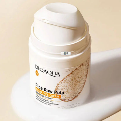 BIOAOUA Rice Raw Pure Non-Facial Cream Brightening and Rejuvenating Facial Brightening Cream