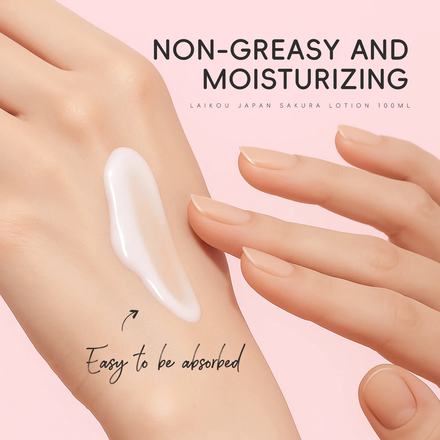 LAIKOU Sakura Face Lotion Moisturizing Essence  Shrink Pores Repairing  Improve Skin Elasticity  100ML