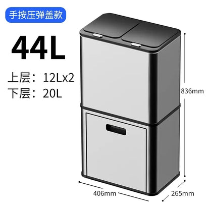 kitchen special induction smart garbage sorting trash can