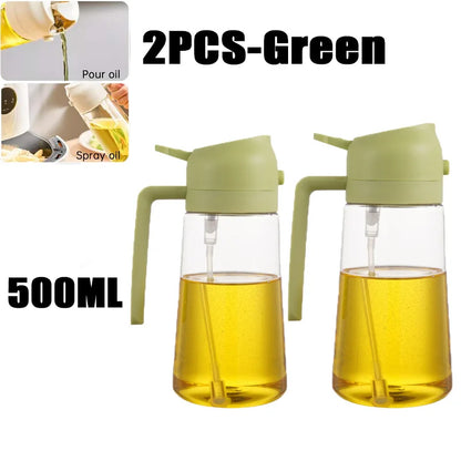 Eco Friendly PE Plastic Olive Oil Spray Bottle For Kitchen Cooking