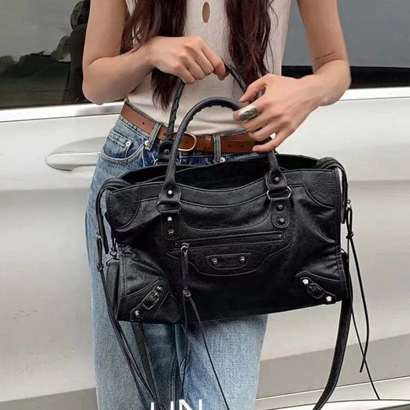 Y2K PU Leather Shoulder & Crossbody Bag