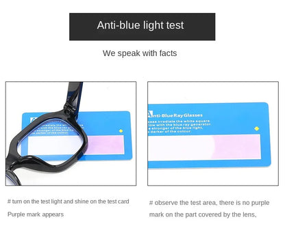 Unisex Retro Blue Light Blocking Eyeglasses Computer Glasses Frame Fashion Anti Blue Light Square Eyewears for Office Women Men