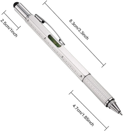 Multifunction 7 In 1 Pen With Stylus Touch Screen Screwdriver And Level Tool