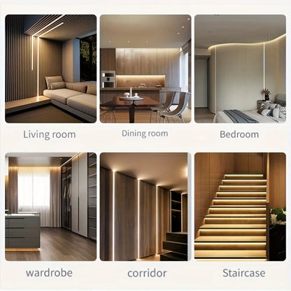 COB LED Strip 5V USB Touch Control Dimmer Dotless Linear Light Tape Self Adhesive For Wardrobe Mirror Home DIY Decor Lighting
