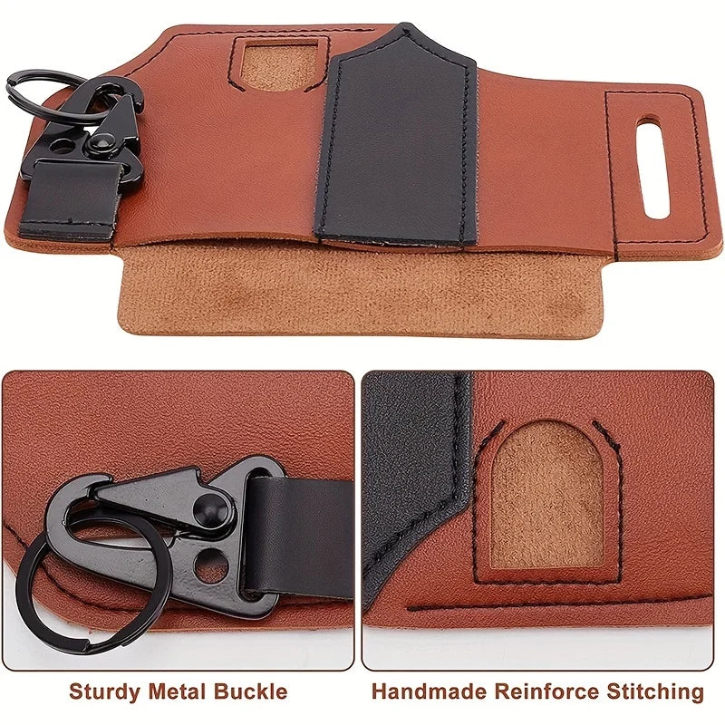 Multi-Tool Leather Waist Bag