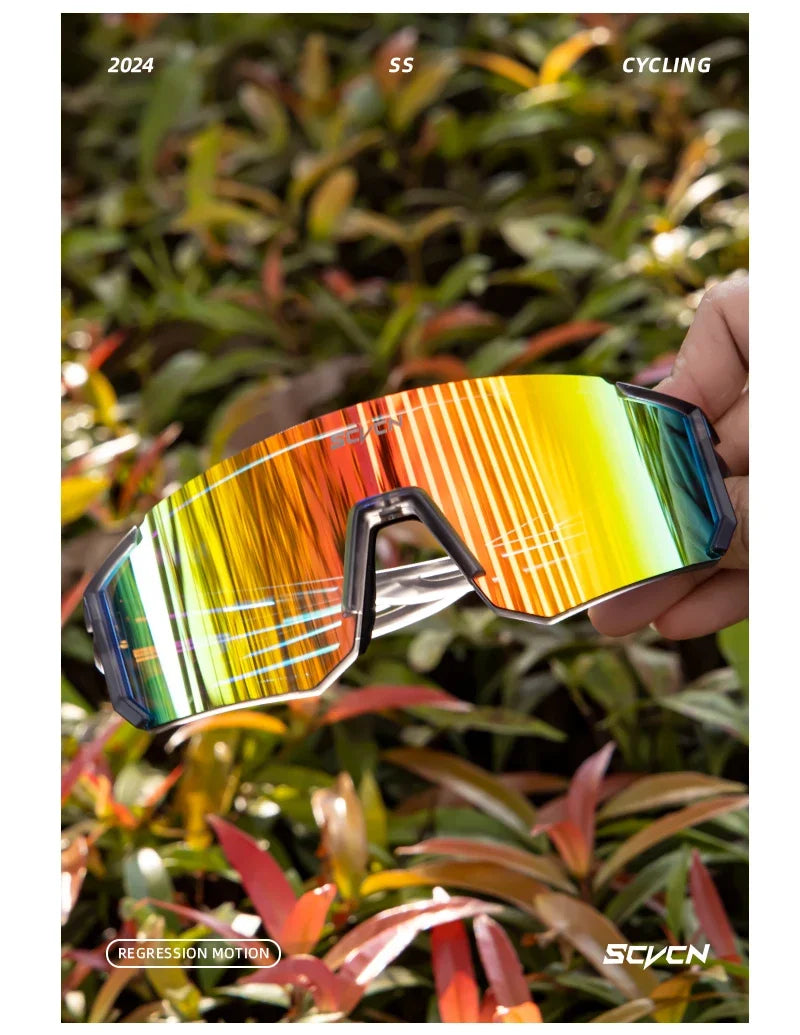 SCVCN New Outdoor Cycling Sunglasses Men Women MTB Driving Bike Glasses Sports Climbing Protective Glasses Bicycle UV400 Goggles
