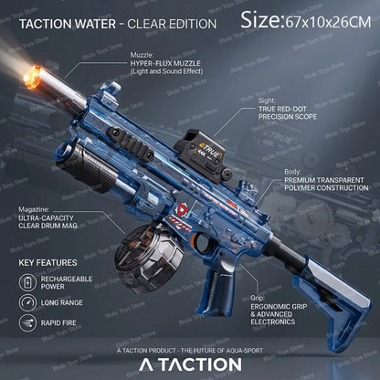 Electric Water Guns For Adults Powerful Squirt Automatic Water Suction Water Blasters Summer Outdoor Beach Toy For Boys Kid Gift