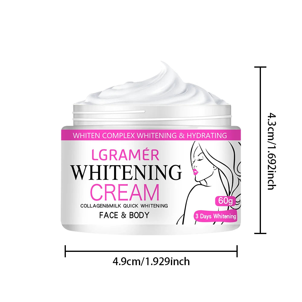 Whitening Cream Body Armpit Leg Knee Elbow Remove Dark Spot Skin Firm Brighten Moisturiz Facial Care Health Beauty Skin Care