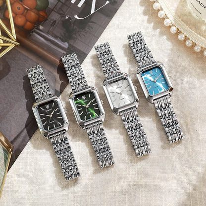 2026 Hot Brand Stainless Steel Strap Watch Women Luxury Gift Quartz Wristwatch Student Fashion Simple Square Quartz Watches