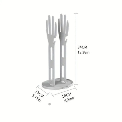 Kitchen Glove Stand Holder Drying Draining Organizer For Rubber Towels And Cleaning Cloths Home Kitchen Bathroom Storage Rack