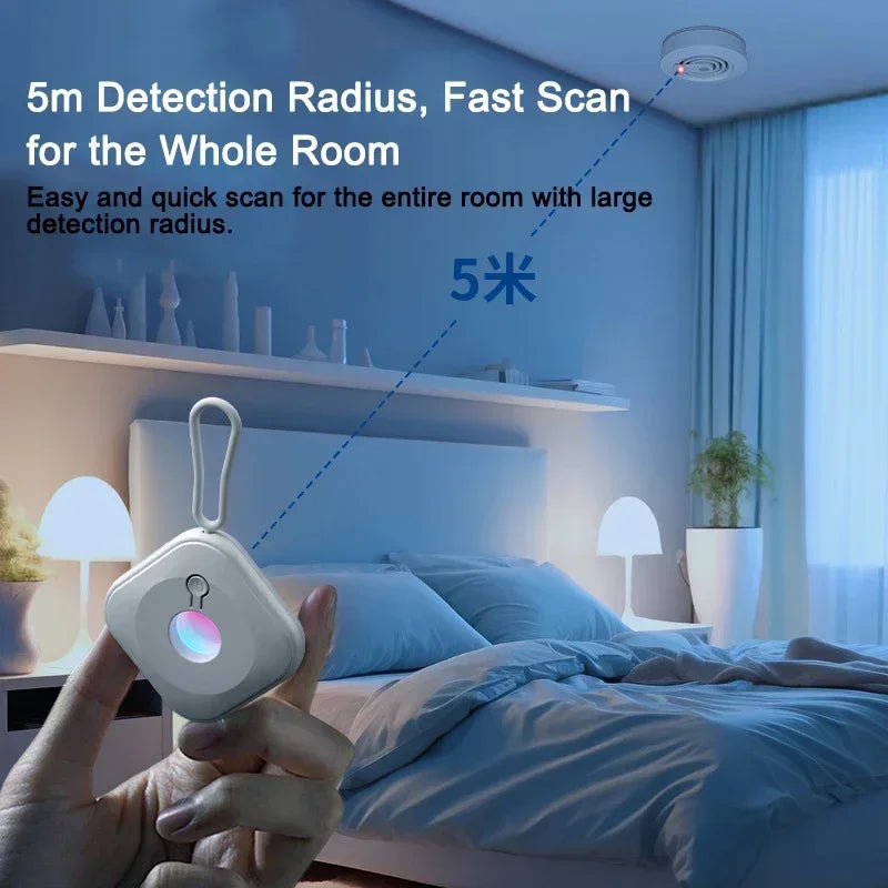 Infrared Camera Detector Anti Peeping Lens Finder LED Spy Gear For Security Protection Hidden Camera Detection