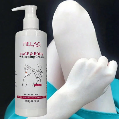 MELAO Face & Body Whitening Cream, Plant Extract Hydrating Brightening Lotion, Fade Dark Spots & Even Skin Tone for & Full Body