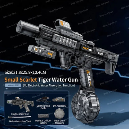 Electric Water Guns For Adults Powerful Squirt Automatic Water Suction Water Blasters Summer Outdoor Beach Toy For Boys Kid Gift