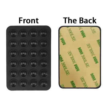 3M Adhesive Backing Candy Color Silicone Suction Phone Case Mount Non Slip Suction Cup Phone Stand Holder For Selfies and Videos