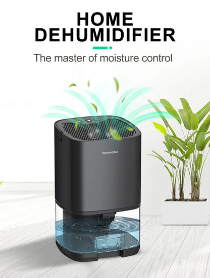 Portable Quiet Air Dehumidifier Moisture Absorber For Bedroom Kitchen Office