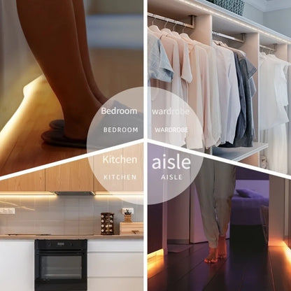 COB LED Strip 5V USB Touch Control Dimmer Dotless Linear Light Tape Self Adhesive For Wardrobe Mirror Home DIY Decor Lighting