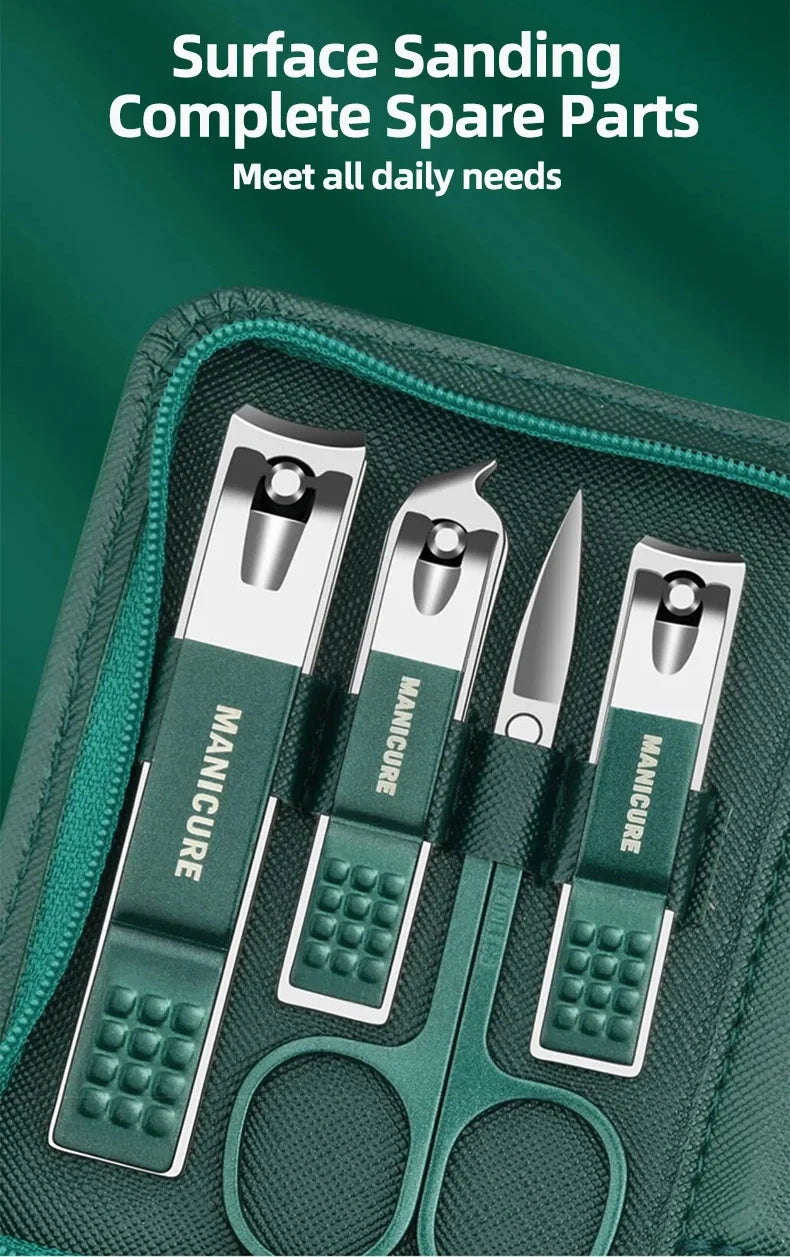 Stainless Steel Manicure And Pedicure Nail Clipper Tool Set