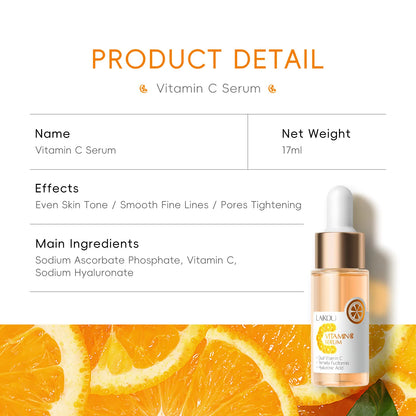 LAIKOU Vitamin C Facial Serum Essence Hydrating and Moisturizing VC Face Essence Skin Care