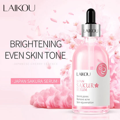 LAIKOU Sakura Serum Shrink Pores Remove Acne Skin Rejuvenation Whitening Essence