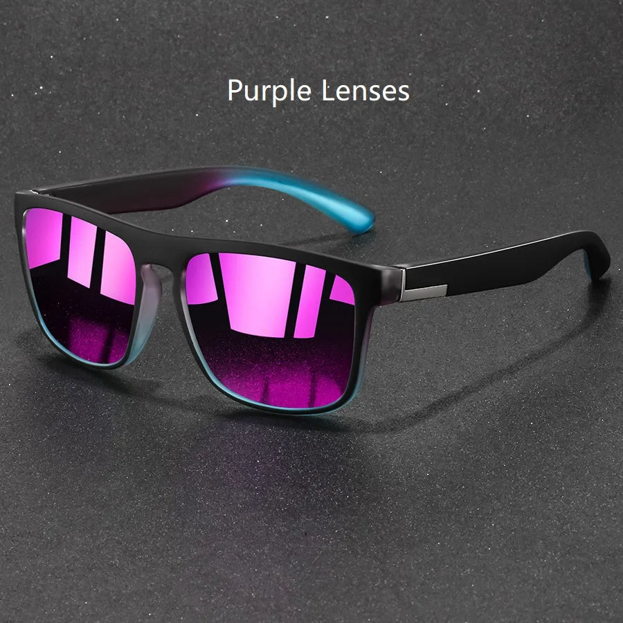 Fashion Vintage Square Sunglasses Men Women Fishing Driving Man Luxury Brand Designer Sun Glasses Anti-Glare Retro Eyewear