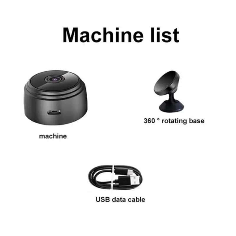 WiFi Monitoring Camera Wireless Video Recorder Security Protection HD Mini Camera Smart Home Monitoring Camera For Infants Pets