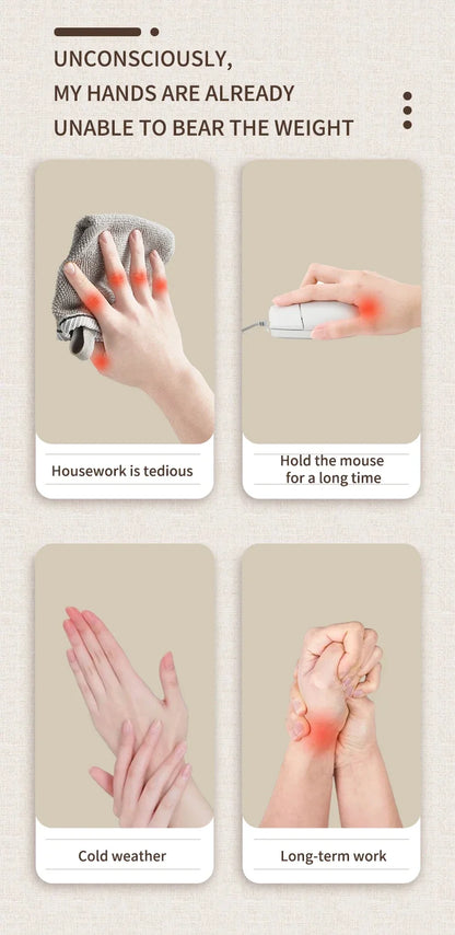 Professional Hand Massager Finger Wrist Palm Relaxation Device with Airbag Compression Kneading for Improves Hand Health
