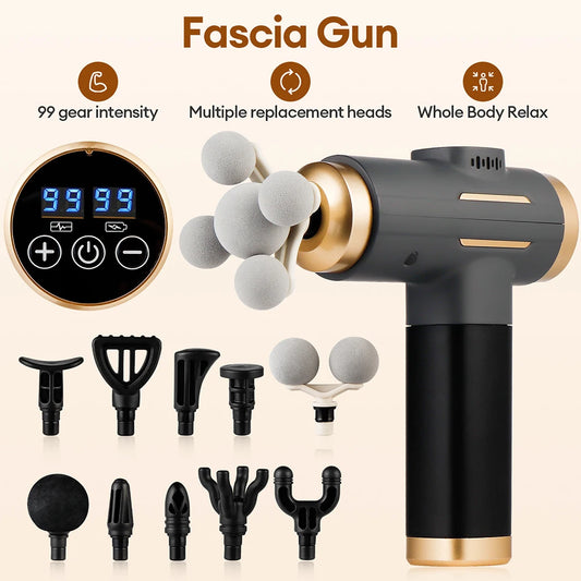 11-in-1 Massage Gun | ১১-ইন-১ ইলেকট্রিক ম্যাসাজ গান