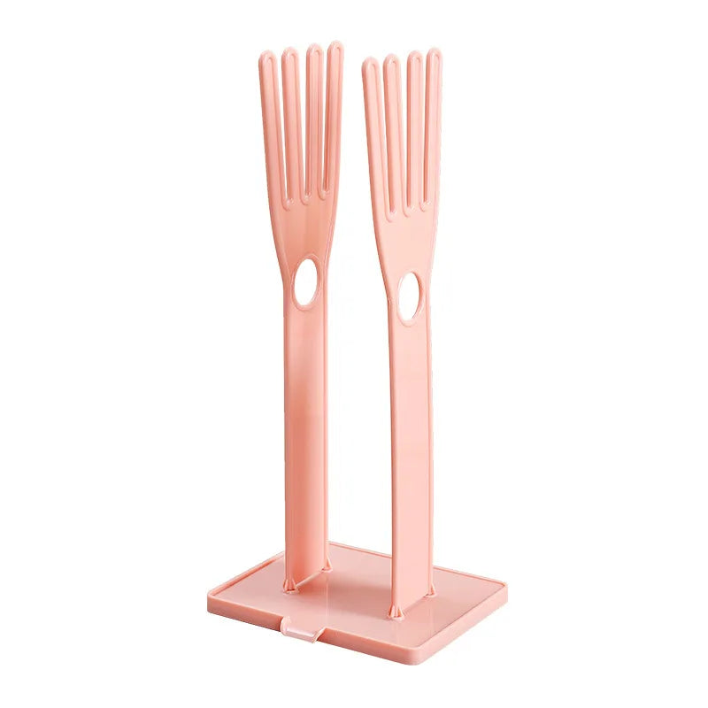 Kitchen Glove Stand Holder Drying Draining Organizer For Rubber Towels And Cleaning Cloths Home Kitchen Bathroom Storage Rack