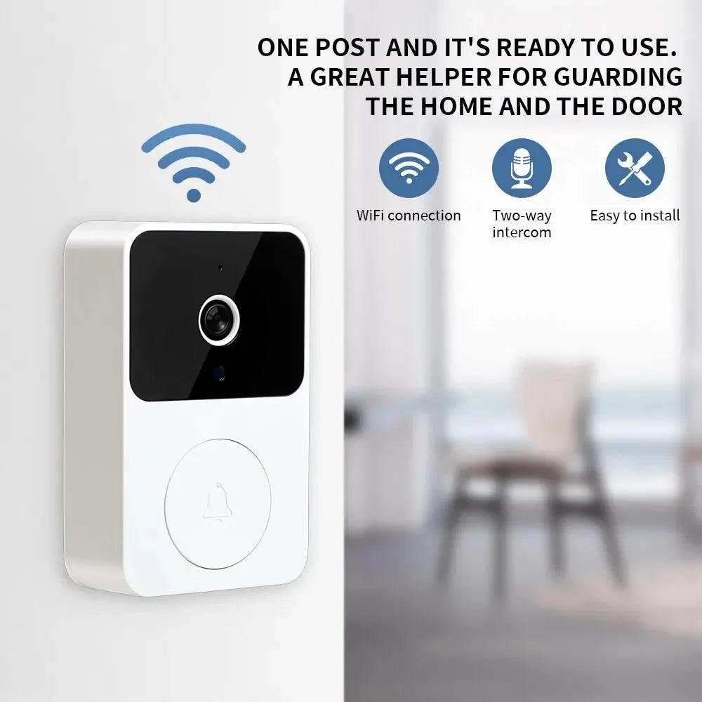 WIFI Video Doorbell Camera Wireless IR Night Vision Smart Home Security HD Door Bell Two Way Intercom Voice Change For Home