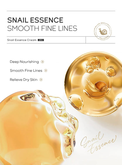 LAIKOU Snail Face Cream Hyaluronic Acid Moisturizing Cream Smoothing & Nourishing Serum Day Cream for Face Skin Care Products