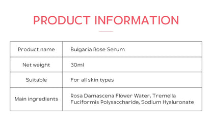 LAIKOU Bulgaria Rose Face Serum Facial Original Nourish Essense Brightening Rejuvenation Deep Moisturizing Serum Skin Care 30ml